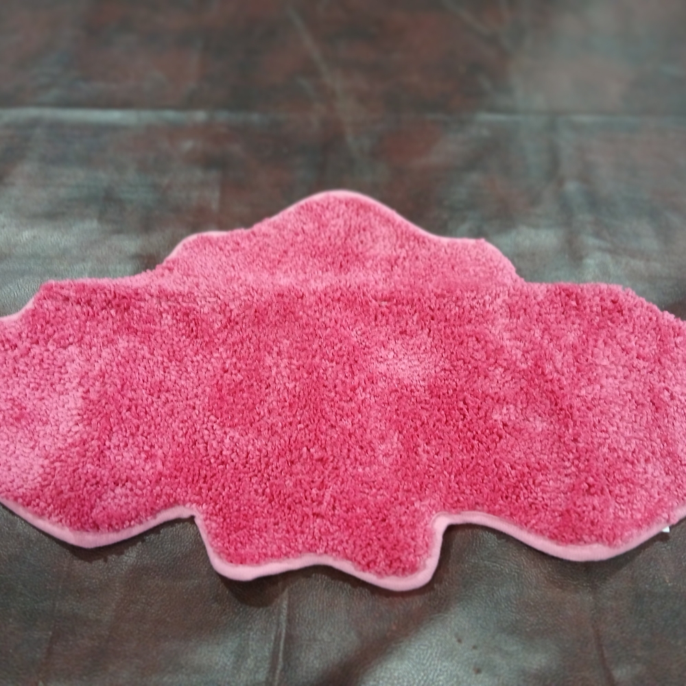 Plush Pink Kids Bath Mat